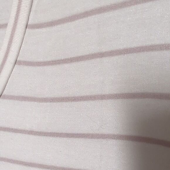 Garage White and Purple Striped Scoop Neck - Picture 3 of 6